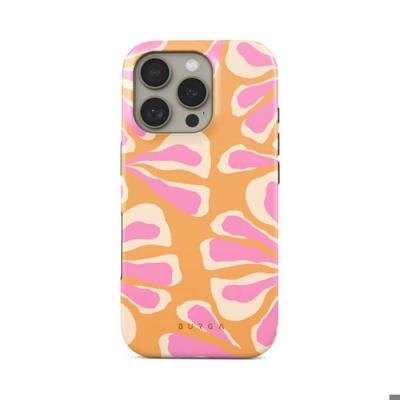 BURGA Coque pour iPhone 16 Pro Renforc&eacute;e MagSafe Motifs Aloha Multicolore