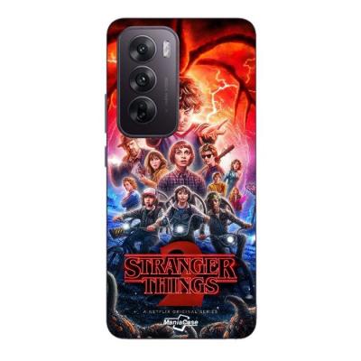MANIACASE Coque Pour Oppo Reno 12 5g Stranger Things saison 2  noir