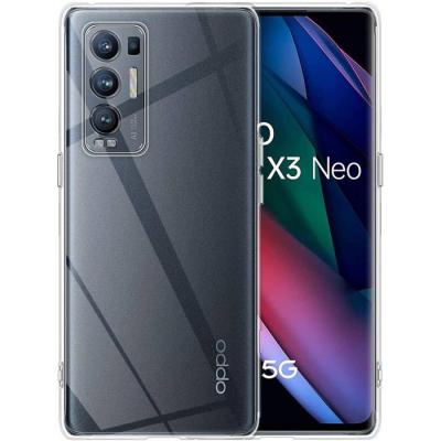 LITTLE BOUTIK  Coque Silicone Transparente pour Oppo Find X3 Neo
