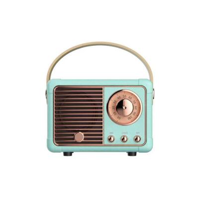 AVIZAR Enceinte Bluetooth - Auteuil - 5.0 - 3W RMS - Bleu - Design R&eacute;tro