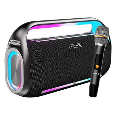 AVIZAR Enceinte Bluetooth avec Microphone Portable Autonomie 13 Heures Swissten Noir