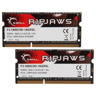 G.SKILL  GSKILL RIPJAWS SO-DIMM 16 GO (2 X 8 GO) DDR3L 1600 MHZ CL9
