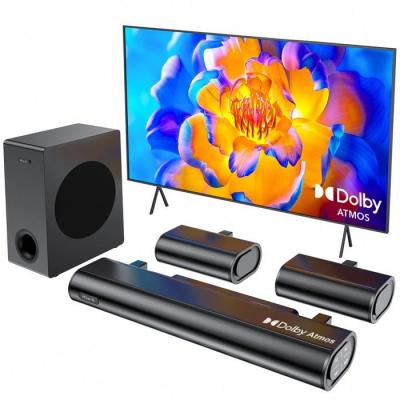 HIWILL  A51 Barre de Son TV 5.1 Dolby - 380W Avec Caisson 525 2 Enceintes Surround - Noir