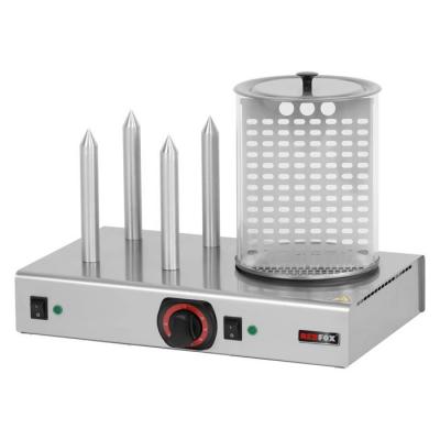  Hot dog 4 plots avec manchon en verre HD 04 N - Redfox