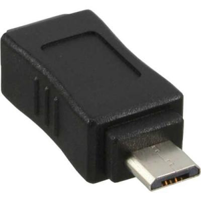 INLINE  31602 Adaptateur Micro-USB Micro-B plug &agrave; Mini USB 5 pin socket