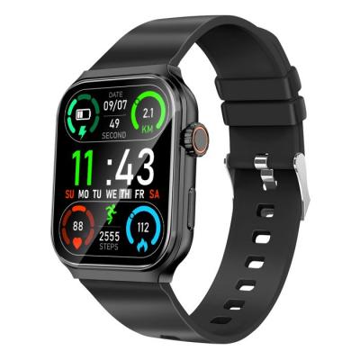 AKASHI Montre Connect&eacute;e Bluetooth Suivi Sport Appels mains libres  Noir