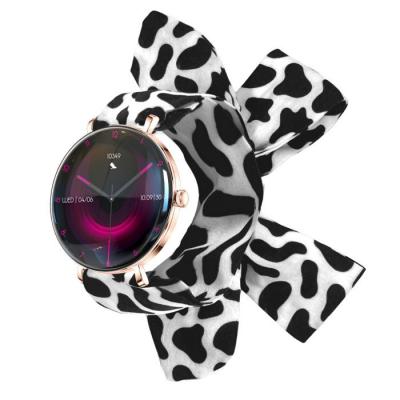 FOREVER Montre connect&eacute;e  lucca sb-370 rose or - bande tachet&eacute;e