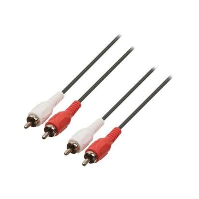 NEDIS C&acirc;ble Audio St&eacute;r&eacute;o 2 x Rca M&acirc;les Vers 2 x Rca M&acirc;les 1,5 M Noir