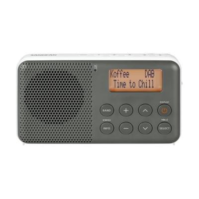 SANGEAN Pocket Radio 640 DPR-64, Dab+/FM, usb, Gris-Blanc - 