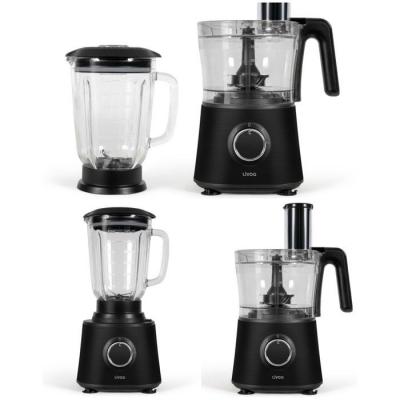 LIVOO Robot de cuisine multifonction - - 600 W - 1,5 L - 6 accessoires inclus