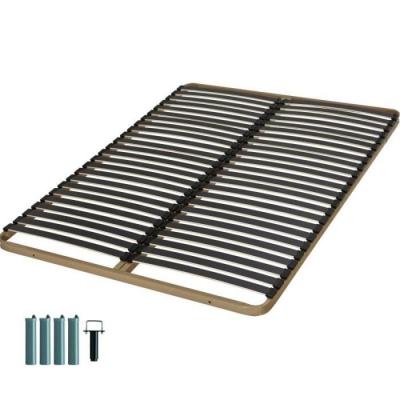 EBAC Sommier &agrave; lattes + pieds 160x200 C224 - 48 lattes bois - Fabrication fran&ccedil;aise