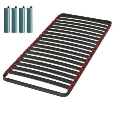 EBAC Sommier &agrave; lattes + pieds 80x190 C39 - 18 lattes bois - Fabrication fran&ccedil;aise