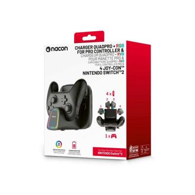 NACON  Station De Charge Pour Joy-con + 1 Manette Pro Pour Switch 2 2 Paires