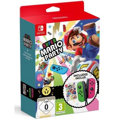 NINTENDO Super Mario Party  Switch + Joy-Con Vert-Rose