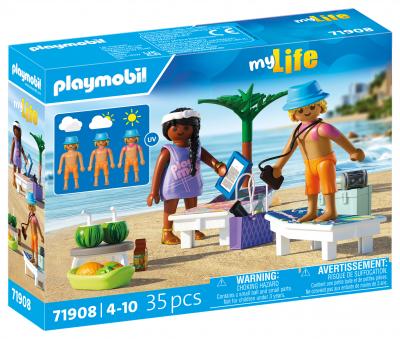 Playmobil My Life 71908 - Couple &agrave; la Plage (Coup de Soleil)