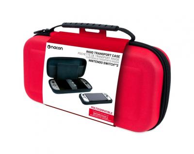 NACON Pochette de transport rigide pour Nintendo Switch 2 Rouge (NINTENDO SWITCH 2)