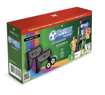 MAXX TECH Sociable Soccer Champions Kit For Switch 1 & 2 + Grips Ballon SWITCH