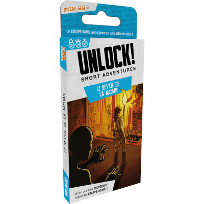 ASMODEE Jeu d'escape game Unlock Short Adventure Le r&eacute;veil de la momie