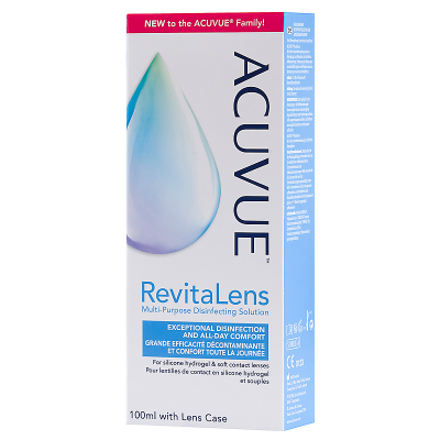 JOHNSON&JOHNSON Acuvue Revitalens 100ml,1 flacon de 100ml + 1 etui