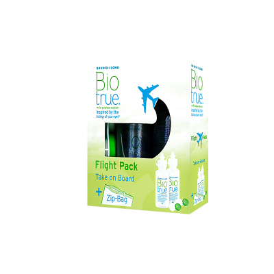 BAUSCH&LOMB Biotrue Flight Pack,1 Flacon de 100ml + 1 &eacute;tui