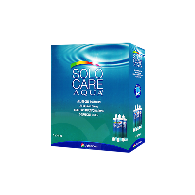 SOLOCARE  Aqua 3x360ml,3 flacons de 360ml + 3 etuis