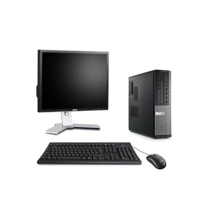 DELL Pc occasion  Optiplex 7010 Desktop + Ecran 19'' - Noir - Intel Core i5-3470 / 3.20 GHz - RAM 4 Go - HDD 250 Go - DVD - Gigabit Ethernet - Windows 10 Professionnel 
