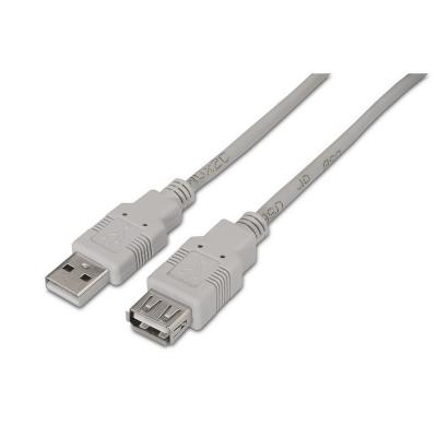 AISENS  - usb 2.0 cable, type a/m-a/h, beige, 3.0m