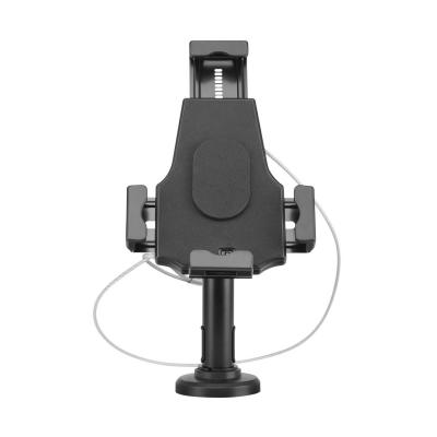 AISENS Soporte tablet  antirobo acero negro