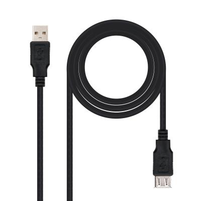 NANOCABLE  10.01.0204-BK c&acirc;ble USB USB 2.0 3 m USB A Noir - Neuf