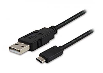 EQUIP  12888107 Usb-a O Usb-c Cable 1 M Noir