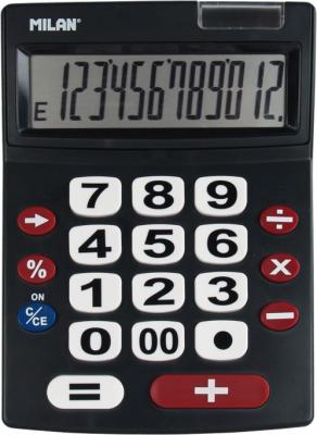 MILAN  Dual Blister 12 Calculator Argent&eacute;