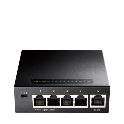 CUDY Commutateur  GS105 5 ports Gigabit adaptables 10/100/1000 Mbps