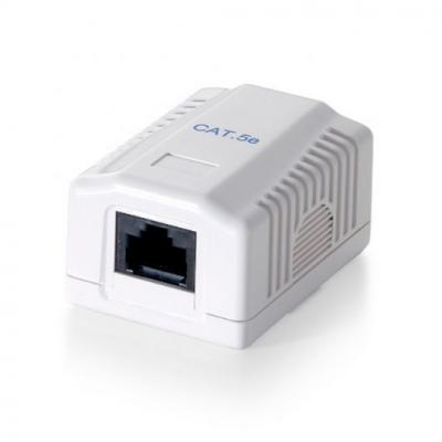 EQUIP  Cat 5e Rj45 H Rosette Surface Blanc