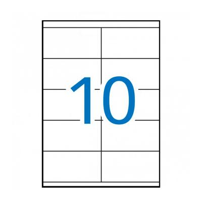 GENERIQUE Etiquettes permanentes Apli White 105 x 57 mm - 100 feuilles