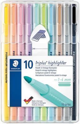  Staedtler Surligneur 'triplus highlighter', &eacute;tui de 10 - Lot de 2