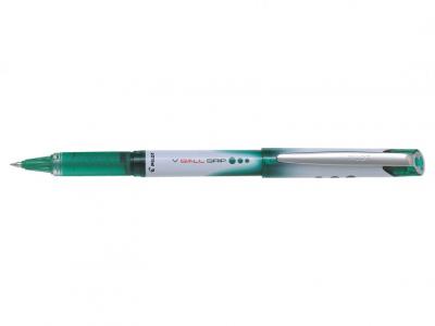 PILOT  Stylo roller V-BALL GRIP pointe m&eacute;tal 0,5 mm encre liquide verte
