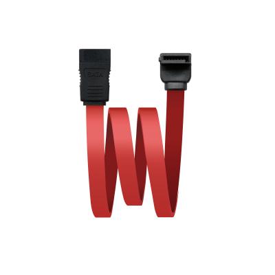 NANOCABLE C&acirc;ble de donn&eacute;es SATA -  - 10.18.0202-OEM - 05 m - Coude - Rouge