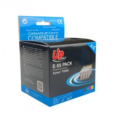UPRINT Pack PREMIUM compatible 4 cartouches EPSON T055