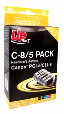 UPRINT Pack  compatible CANON PGI-5/CLI-8, 5 cartouches