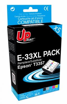 UPRINT Pack PREMIUM compatible EPSON 33XL 5 cartouches