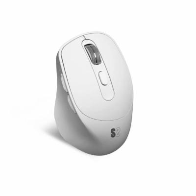 SUBBLIM  Comfort Ergo Dual Battery Wireless Ergonomic Mouse Clair 