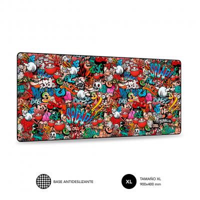 SUBBLIM  Graffiti Mouse Pad Multicolore 90x40 cm