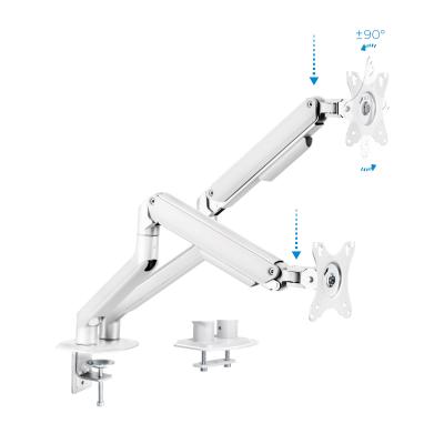 TOOQ  Db4132tnr-w Dual Monitor Arm Mount 17-32&acute;&acute; Clair