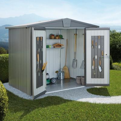 BIOHORT Abri de jardin m&eacute;tal 4,92 m&sup2; Ep. 0,53 mm Europa 4A  gris