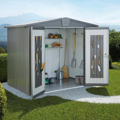 BIOHORT Abri de jardin m&eacute;tal 7,20 m&sup2; Ep. 0,53 mm Europa 5  gris