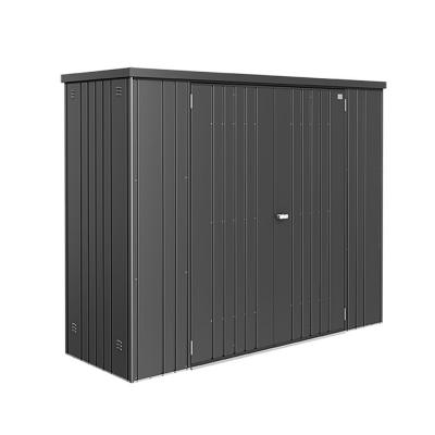 BIOHORT Armoire de jardin m&eacute;tal T230 anthracite, l.227 x H.182 x P.83 cm