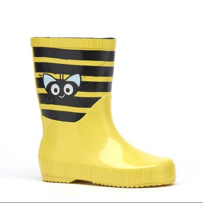 Bottes de pluie enfant Rouchette Anabel caoutchouc jaune Taille 23