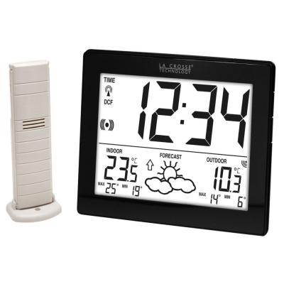LA CROSSE TECHNOLOGY  WS9180 Station M&eacute;t&eacute;o Temp&eacute;ratures int/ext - Noir