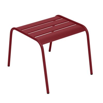 FERMOB Table basse ou repose pied en m&eacute;tal Monceau Piment - 