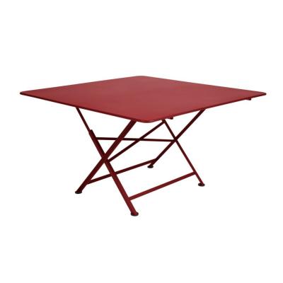 FERMOB Table de jardin  pliante Cargo acier l128 L128 cm piment